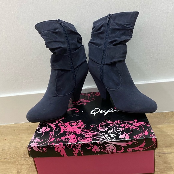New in box Qupid blue Suede PU size 7 - Picture 4 of 6